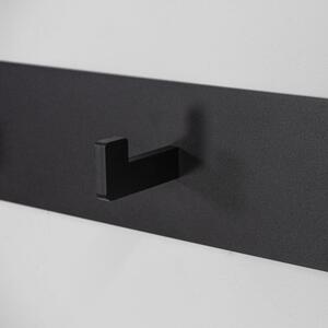 Crna metalna zidna vješalica Leatherman – Spinder Design
