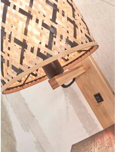 Crna/u prirodnoj boji zidna lampa ø 18 cm Java – Good&Mojo