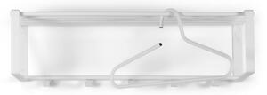 Bijela metalna zidna vješalica s policom Rex – Spinder Design