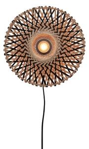 Crna/u prirodnoj boji zidna lampa ø 30 cm Kalimantan – Good&Mojo