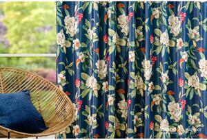 Zelena/plava zavjesa od samta 140x260 cm Kerida – Mendola Fabrics