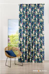Zelena/plava zavjesa od samta 140x260 cm Kerida – Mendola Fabrics