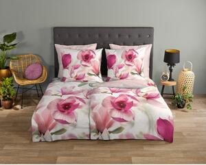 Roza pamučna posteljina za krevet za jednu osobu 140x200 cm - Good Morning