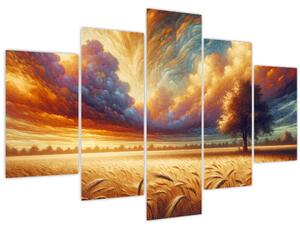 Slika – Drvo na polju (150x105 cm)