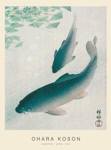 Reprodukcija Nishikigoi, Two Koi Carp Fish (Special Edition) - Ohara Koson