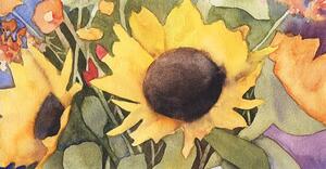 Fotografija Sunflowers in Watercolor, h2o_color