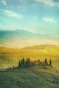 Fotografija Tuscan landscape, location: Val d'Orcia, Tuscany,, Peter Zelei Images