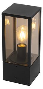 Samostojeća vanjska svjetiljka crna s dimom 40 cm IP44 - Charlois