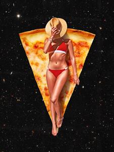 Ilustracija Pizza Sun Tan, Vertigo Artography