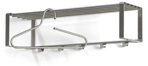 Metalna zidna vješalica u srebrnoj boji s policom Rex – Spinder Design