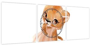 Slika - Akvarelna životinja N⁰6 (sa satom) (90x30 cm)
