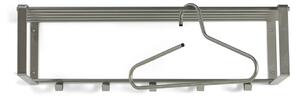 Metalna zidna vješalica u srebrnoj boji s policom Rex – Spinder Design