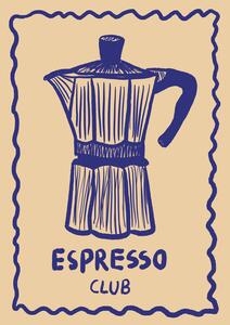 Ilustracija Espresso Blau Up, Studio Dolci