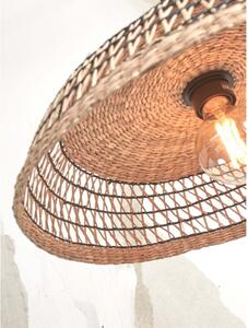 Crna/u prirodnoj boji stropna svjetiljka sa sjenilom od morske trave ø 45 cm Pantanal – Good&Mojo