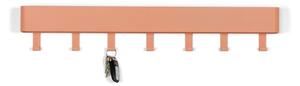 Metalna zidna vješalica u boji lososa s policom Dax Play – Spinder Design