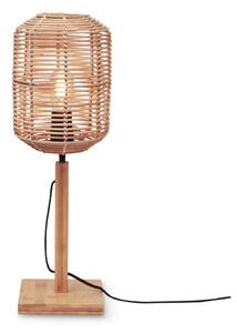 Stolna lampa u prirodnoj boji sa sjenilom od ratana (visina 45 cm) Tanami – Good&Mojo