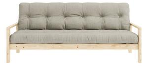 Bež lanena sklopiva sofa 205 cm Knob – Karup Design