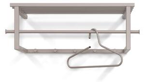 Svijetlo siva metalna zidna vješalica s policom Marco – Spinder Design