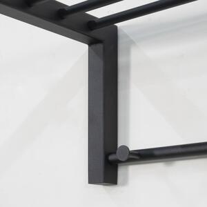 Crna metalna zidna vješalica Bergum – Spinder Design