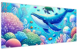 Slika – Podvodni svijet (120x50 cm)