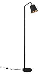 Crna stojeća svjetiljka s tekstilnim sjenilom (visina 148 cm) Buddy – Trio