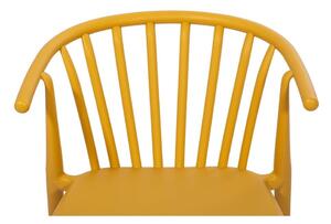 Set od 2 žute blagovaonske stolice Capri i crnog stola Viking - Bonami Essentials