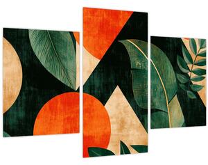 Slika - Geometrijski prirodni motivi II. (90x60 cm)