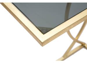 Pomoćni stol sa staklenom pločom stola 25.5x45.5 cm Glam – Mauro Ferretti