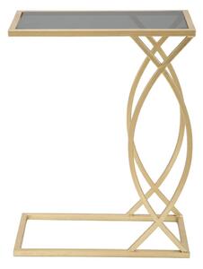 Pomoćni stol sa staklenom pločom stola 25.5x45.5 cm Glam – Mauro Ferretti
