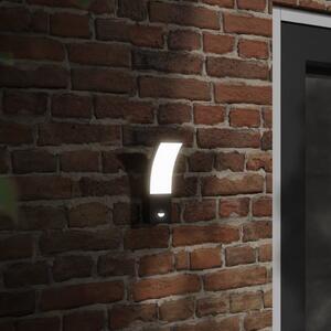 VidaXL Vanjske LED zidne svjetiljke sa senzorima 2 kom crne aluminij