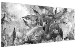 Slika - grafit flamingo (120x50 cm)