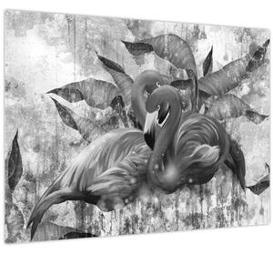 Slika - grafit flamingo (70x50 cm)