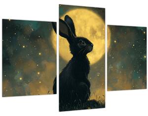 Slika - Zec s mjesecom (90x60 cm)