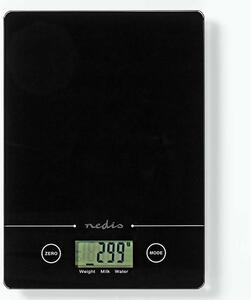 Nedis KASC620BK - Digitalna kuhinjska vaga 1xCR2032 crna