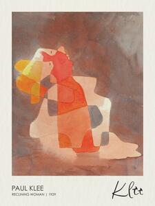 Reprodukcija Reclining Woman (1929), Paul Klee