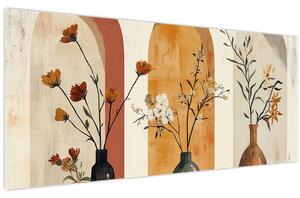 Slika - Vaze u lukovima (120x50 cm)