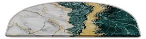Petrolej zeleni/krem set tepiha za stepenice 16 kom 20x65 cm Golden Marble – Vitaus