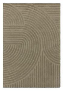 Kaki zeleni vuneni tepih 120x170 cm Hague – Asiatic Carpets