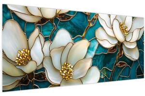 Slika - Vitraj s magnolijom (120x50 cm)