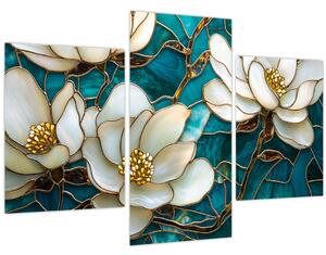 Slika - Vitraj s magnolijom (90x60 cm)