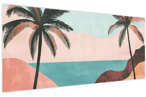 Slika - Palme uz more (120x50 cm)