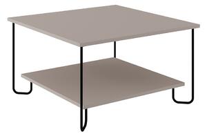Sivi stolić za kavu 80x80 cm Tonka – Marckeric