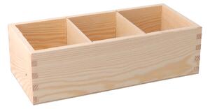 AtmoWood Drvena kutija s organizatorom 30 x 14 x 9,5 cm