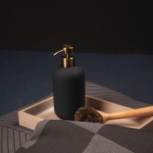 Antracitno sivi keramički dozator sapuna 200 ml Lotus – Mette Ditmer Denmark