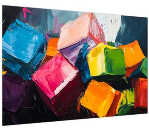 Slika - Šarene kocke (90x60 cm)