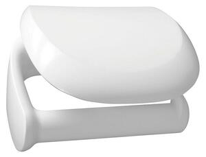 Poseidon Držač toaletnog papira Athena (S poklopcem, Bijele boje, Plastika)