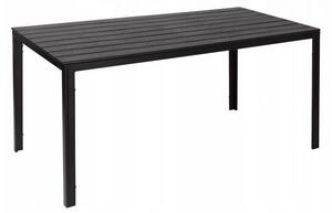 Veliki vrtni stol u crnoj boji