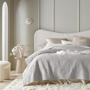 Prekrivač za krevet od velura u svijetlo sivoj boji Feel 170 x 210 cm