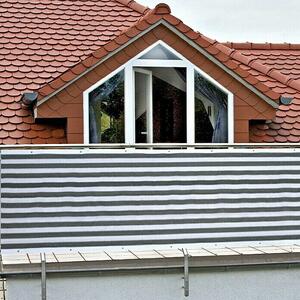 Gardol Zaštita od pogleda za balkon (Sivo-bijele boje, 5 x 0,9 m)