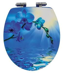Poseidon WC daska Blue Lagoon (Samospuštajuća, MDF, Plave boje)